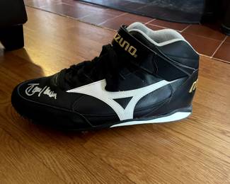 Randy Johnson's signed cleat.
