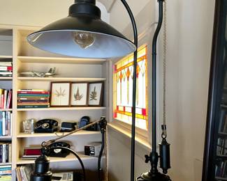 Pottery Barn floor and table lamps