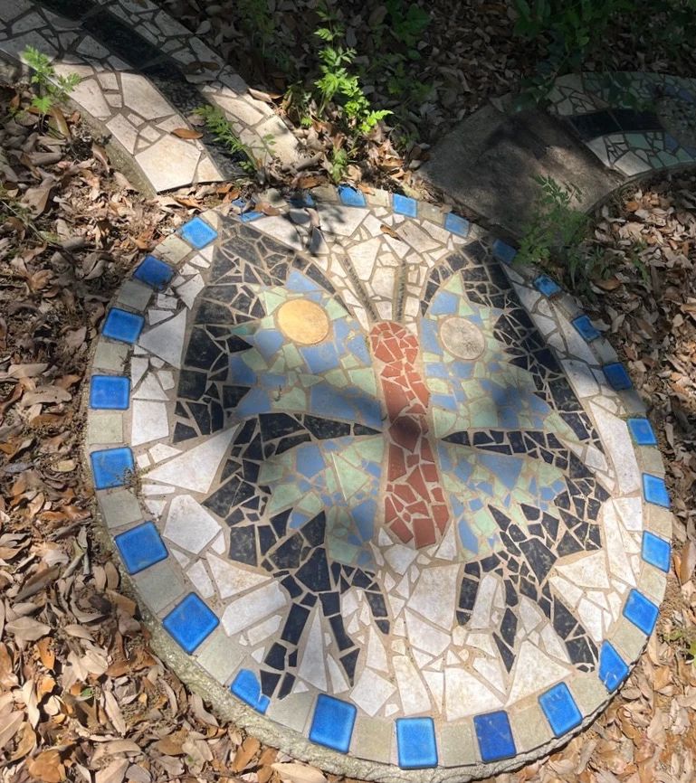 Concrete Mosaic Tabletop And Bench Tops
