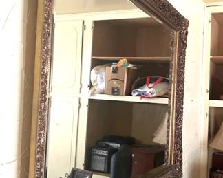 Beveled Glass Large Wall Mirror