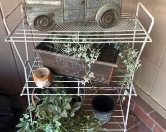 Plant Stand With Contents