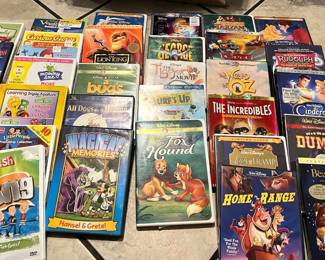 Huge Lot DVDs Childrens