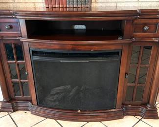 Electric Fireplace Media Console