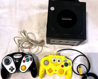 Nintendo Game Cube Console And Controllers