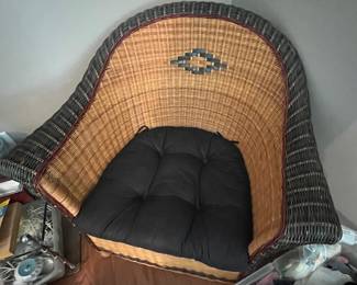 There are two of these Wicker chairs, plus a small table that matches.  They could possibly be located in different rooms simply due to lack of space.  But hopefully we will be able to place them together.  Just keep this in mind.