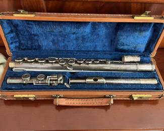 Rare Gemeinhardt Open Hole solid silver Flute