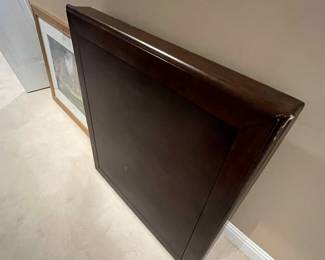 Folding wooden card table