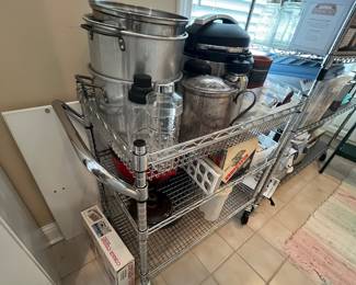 Fabulous rolling carts.  This one is a serving cart.