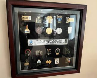 AT&T official Olympic Pins of the 1996 Centennial Olympic Games.