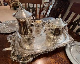 Silver plated tea/coffee set.