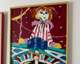 Original Paul Blaine Henry Clown art painting