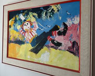 Original Paul Blaine Henry Clown art painting