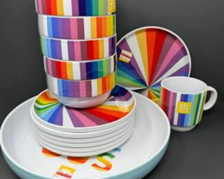 NEW - 2014 Rainbow Novogratz Dish Set