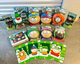 	Vintage 90s South Park Flying Discs, Talking Mugs, +