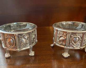 Early Salts with Hallmarks Silver