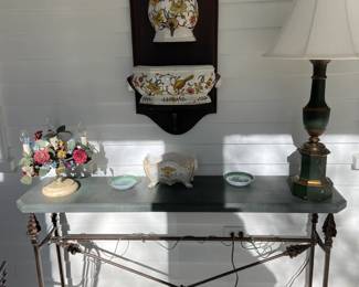 Granite Iron Table and Fountain