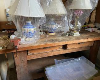 Lamps and Work Bench