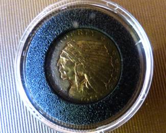 $2 1/2 Indian Head Gold Coin (See next picture for back)