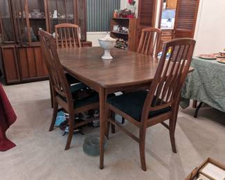 Mid-century table with chairs 