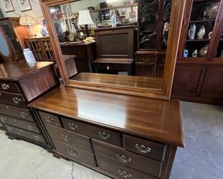 Dresser with mirror by Pennsylvania House.