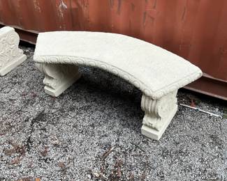 Concrete Garden Bench. (two available)
