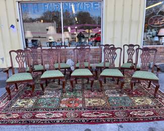 Set of 10 Chippendale Chairs by Maitland Smith