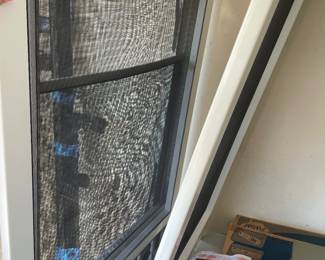 Like brand new white screen doors for interior