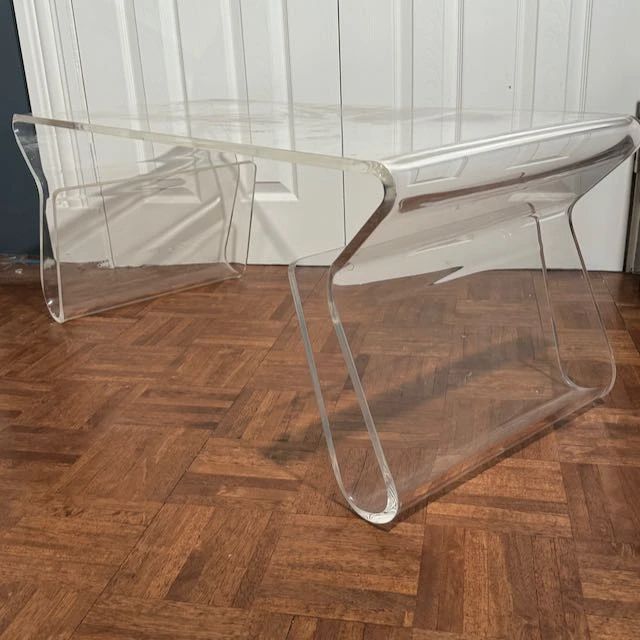 Acrylic coffee table