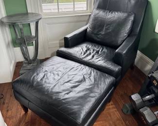 Chair with ottoman