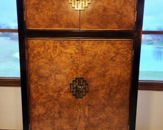 Century Furniture Black Lacquer and Burl Wood
Chinoiserie Armoire
Dresser