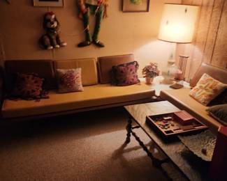 Rare MCM Teak Sofa/Daybed by Peter Hdvit & Orlando Molgaard with Corner Table