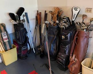 Golf Clubs, Golf Bags, Vintage Shark Vacuum
