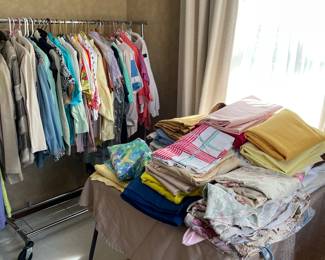 Tablecloths, Throw Pillows, Ladies Clothing