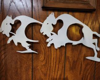 Large Metal Buffalo Wall Art