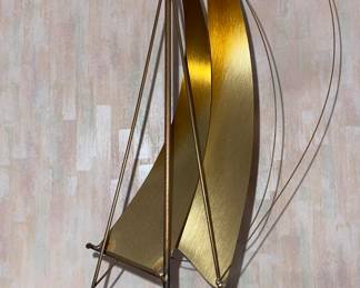 Metal Sailboat Decoration