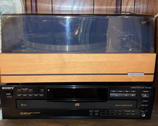 United Audio Turntable, Sony 5 CD Player