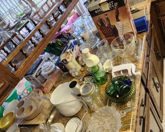 Wine Glasses, Champagne , Knife Set, Salt n Peppers, Measuring Glasses, Canisters, More!