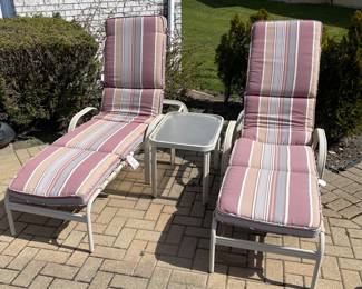 Chaise Lounges & Table