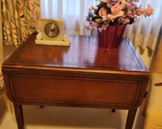 Vintage Table, Marble Clock
