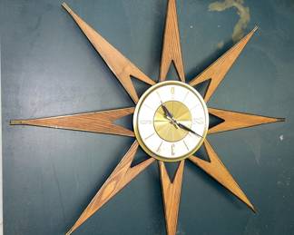 Vintage Elgin Sunburst Clock