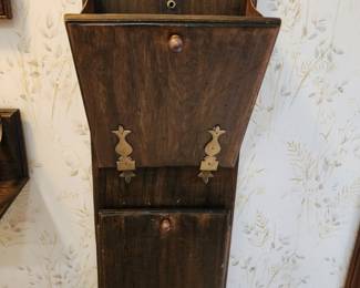 Antique Italian Wooden Folding Magazine Rack