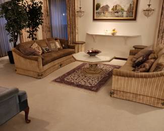 Custom Velvet Couch's made by Interior Crafts Company Chicago