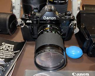 Canon A-1 Camera Set