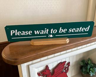 seating sign