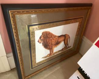 Lion Framed Pic $ 60.00