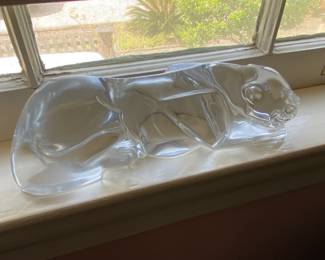 Baccarat Lion $ 180.00 (small chip on foot)