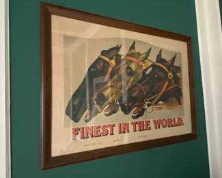 Finest in the World / Framed Vintage Print $ 110.00