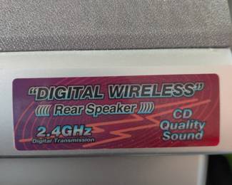 PIONEER - HOME THEATRE LOUD SPEAKSER SYSTEM W/ WIRELESS REAR SPEAKERS - VSX-D414 RECEIVER & REMOTE - $90