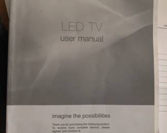 SAMSUNG - 54 INCH - SERIES 6 - 6000, LED SMART TV W/REMOTE & OWNER'S MANUAL - $200