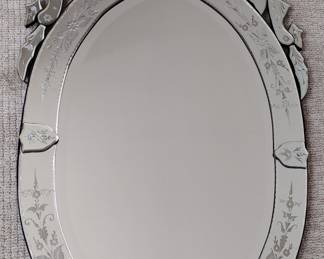Venetian mirror  29 1/4 by 53 3/8H